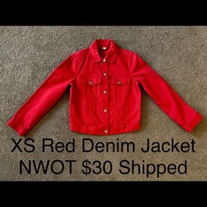 Red Denim Jacket